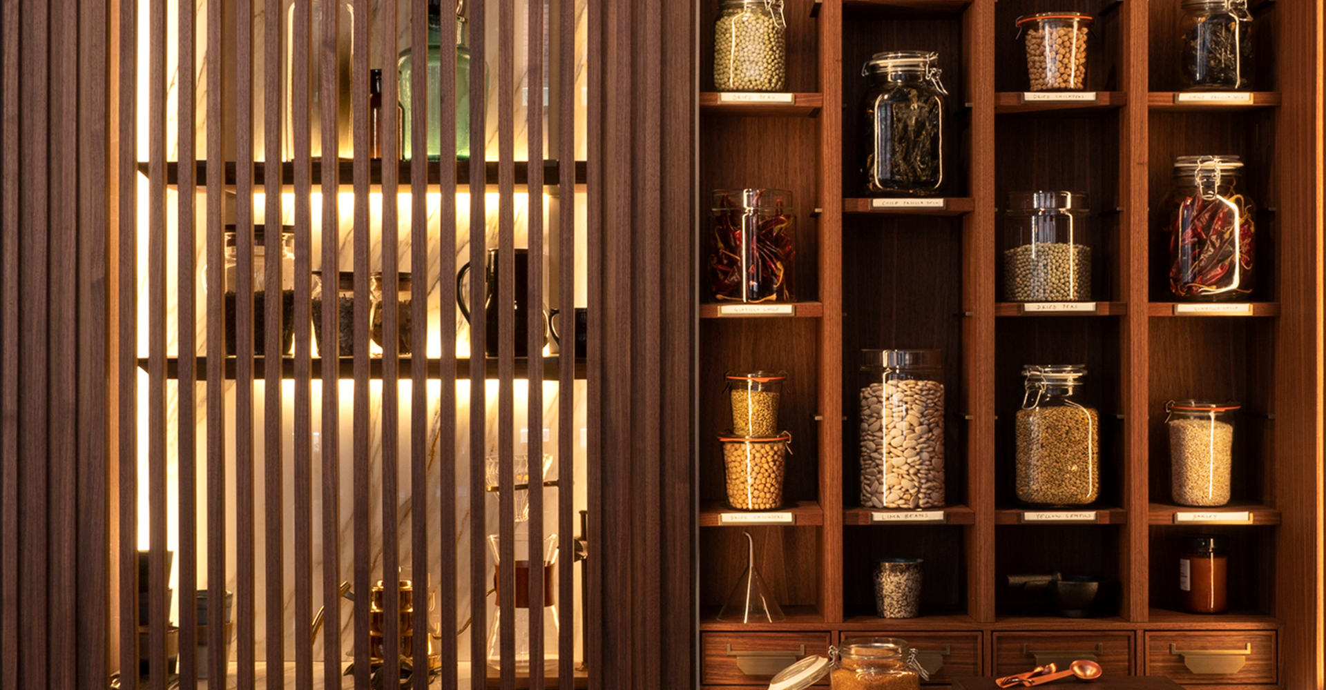 Luxury pantry designed for pickles connoisseurs by Lanserring.