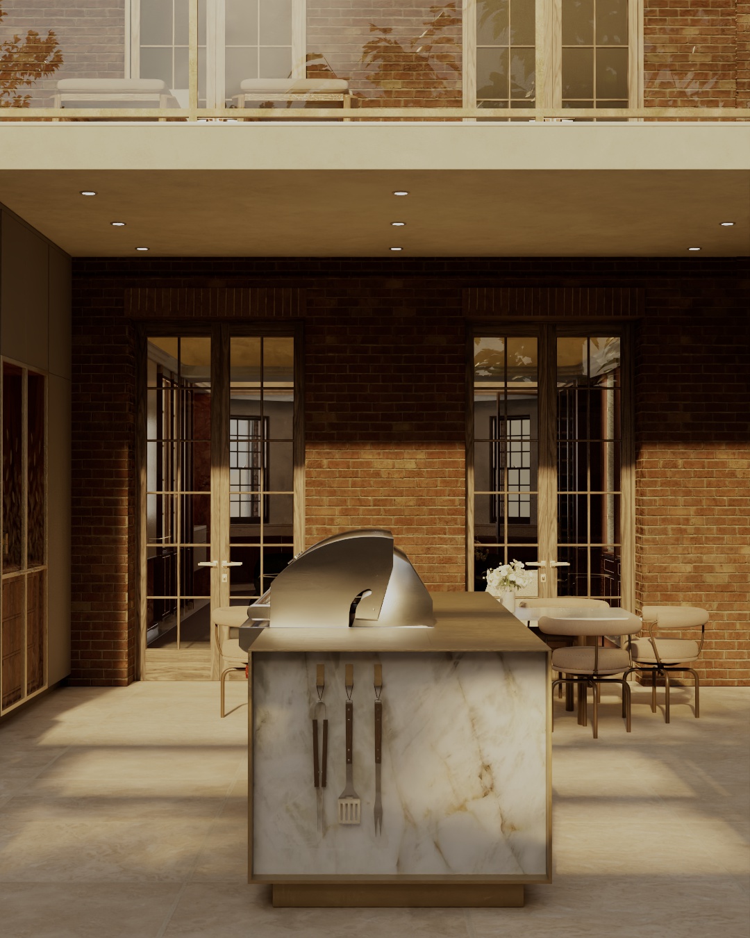 Lanserring Luxury Outdoor Kitchen in the Greenwich Village
