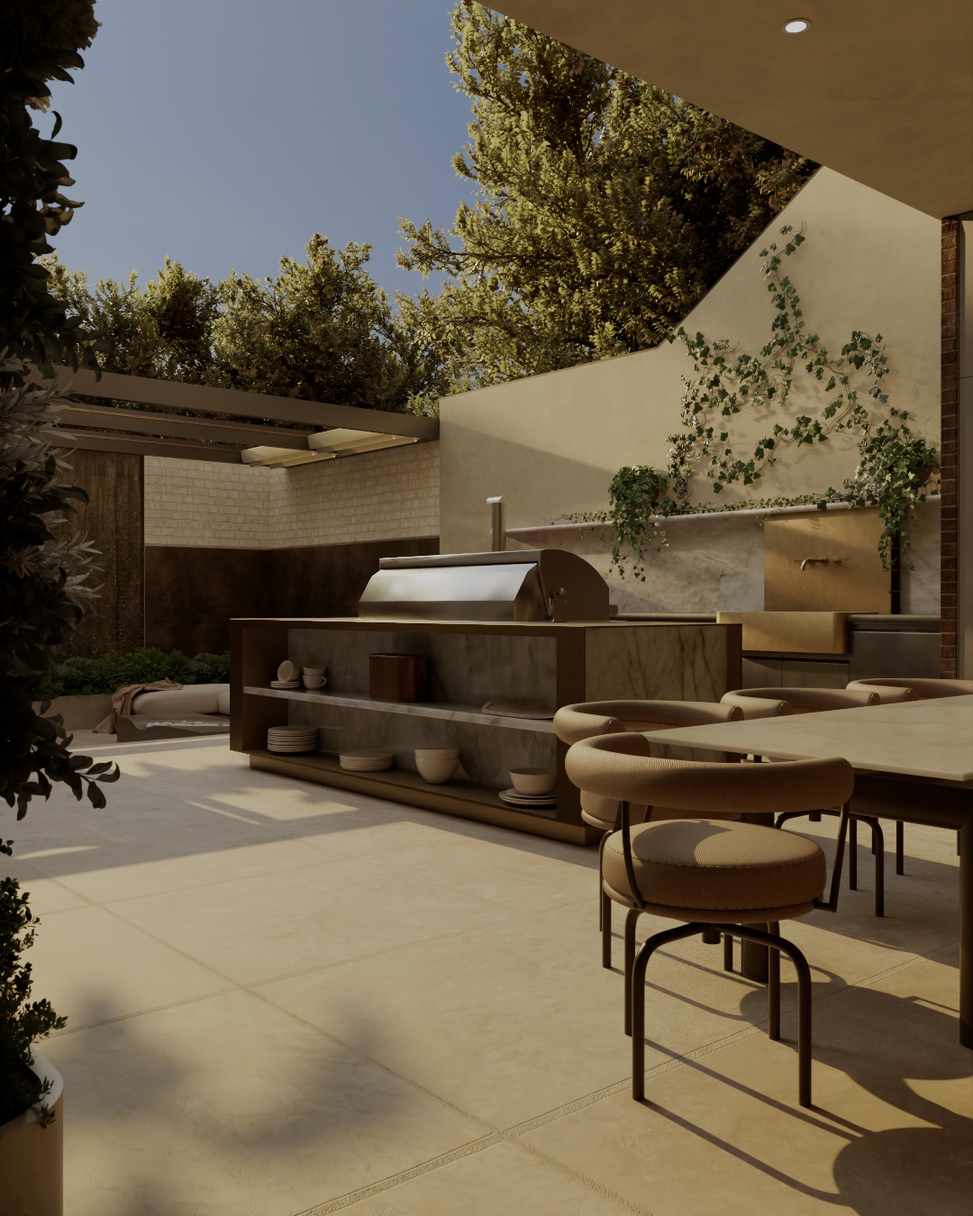 Luxury Outdoor Kitchen design by Lanserring