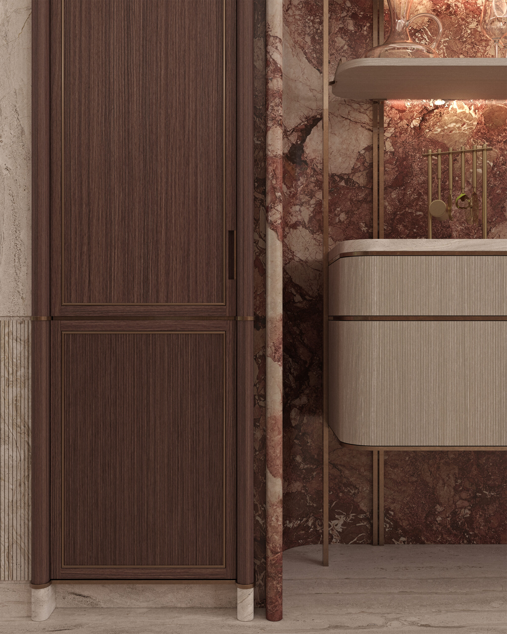 luxury kitchen marble